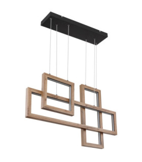 Mandera Integrated Led Pendant Ceiling Light Matt Black 3000K-2