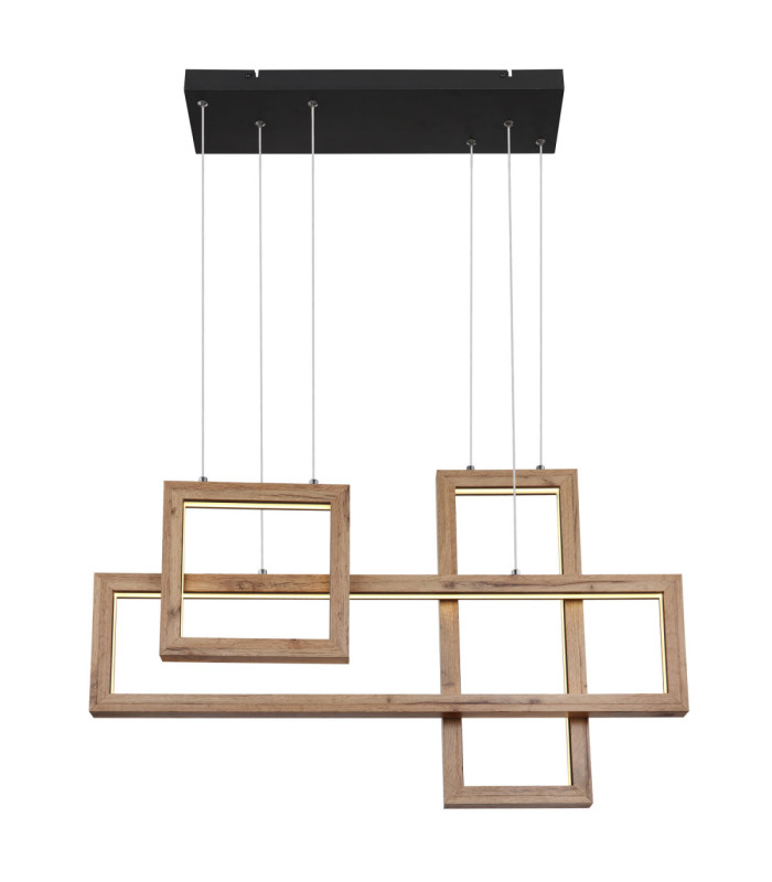 Mandera Integrated Led Pendant Ceiling Light Matt Black 3000K-3