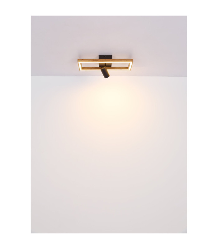 Mandera Integrated Led Pendant Ceiling Light Matt Black 3000K-6
