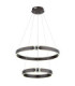 Hendricks Integrated Led Pendant Ceiling Light Bronze Colour Brushed 3000K-1