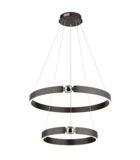 Hendricks Integrated Led Pendant Ceiling Light Bronze Colour Brushed 3000K-1