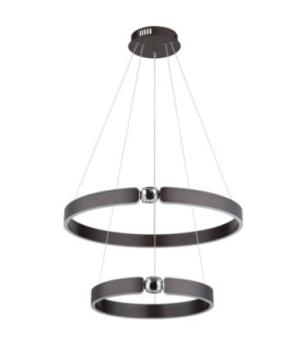 Hendricks Integrated Led Pendant Ceiling Light Bronze Colour Brushed 3000K-2