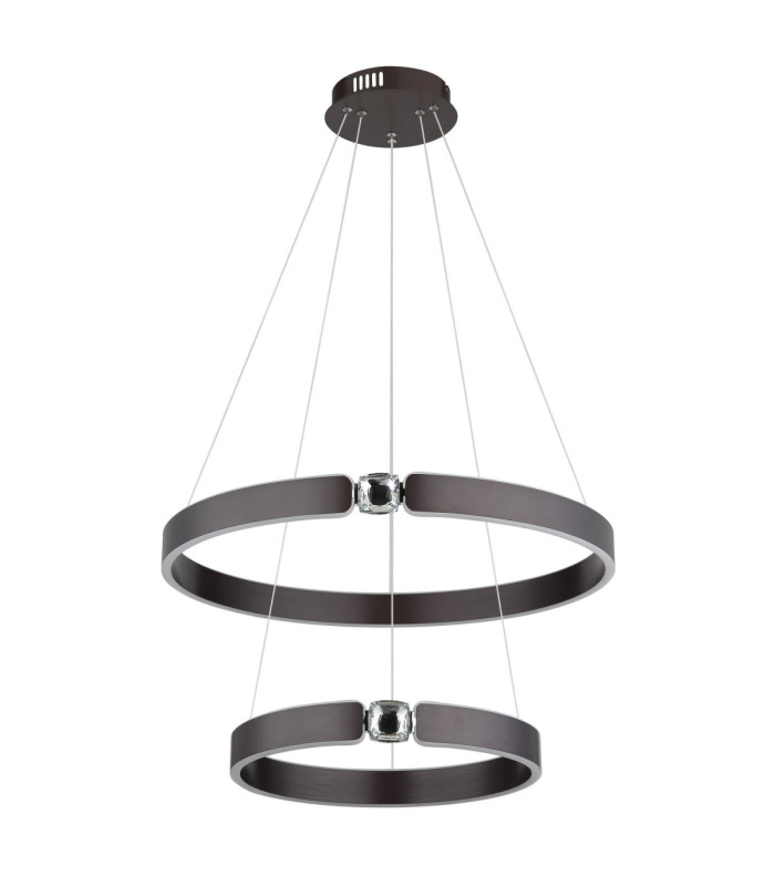 Hendricks Integrated Led Pendant Ceiling Light Bronze Colour Brushed 3000K-2