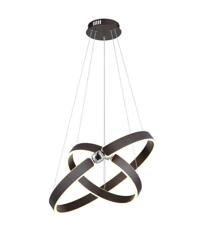 Hendricks Integrated Led Pendant Ceiling Light Bronze Colour Brushed 3000K-4