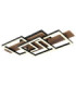 Jeffry Integrated Led Semi Flush Ceiling Light Matt Black 3000K-1