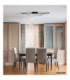 Watkins Integrated Led Semi Flush Ceiling Light Matt Black 3000K-6