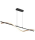 Watkins Integrated Led Pendant Ceiling Light Matt Black 3000K-1