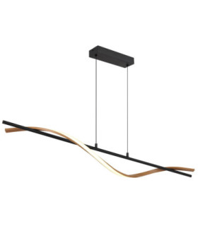 Watkins Integrated Led Pendant Ceiling Light Matt Black 3000K-1