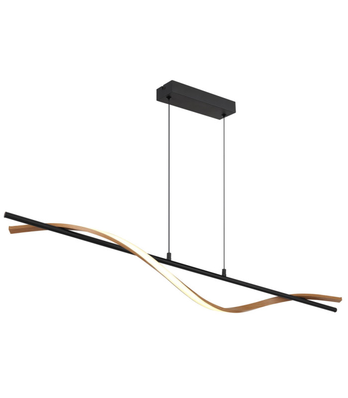 Watkins Integrated Led Pendant Ceiling Light Matt Black 3000K-1