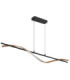 Watkins Integrated Led Pendant Ceiling Light Matt Black 3000K-2
