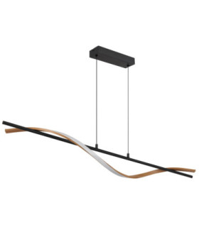 Watkins Integrated Led Pendant Ceiling Light Matt Black 3000K-2