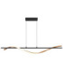 Watkins Integrated Led Pendant Ceiling Light Matt Black 3000K-3