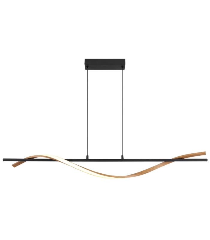 Watkins Integrated Led Pendant Ceiling Light Matt Black 3000K-3