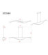 Watkins Integrated Led Pendant Ceiling Light Matt Black 3000K-6