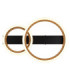 Dakari I Twin Ring Integrated Led Semi Flush Ceiling Light Matt Black 3000K-4