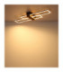 Dakari I Twin Rectangle Integrated Led Semi Flush Ceiling Light Matt Black 3000K-5