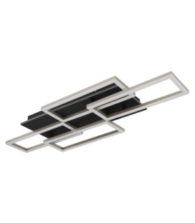 Jeffry Integrated Led Semi Flush Ceiling Light Matt Black 3000-6500K-2