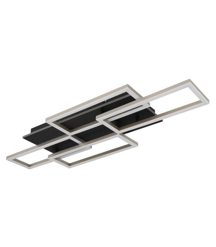 Jeffry Integrated Led Semi Flush Ceiling Light Matt Black 3000-6500K-2