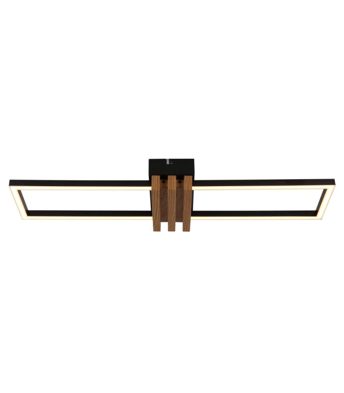 Dakari I Integrated Led Semi Flush Ceiling Light Matt Black 3000K-3