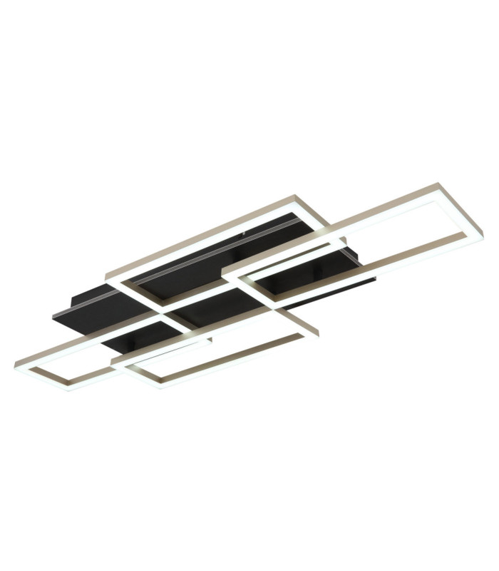 Jeffry Integrated Led Semi Flush Ceiling Light Matt Black 3000-6500K-5