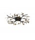 28 Light Semi-Flush, 28 x 3W LED, 3000K, 4400lm, Black, Antique Brass - 1