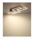 Jeffry Integrated Led Semi Flush Ceiling Light Matt Black 3000-6500K-6