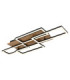 Jeffry Integrated Led Semi Flush Ceiling Light Brown 3000-6500K-1