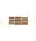 Jeffry Integrated Led Semi Flush Ceiling Light Brown 3000-6500K-4