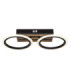 Blevins 2 Ring Integrated Led Semi Flush Ceiling Light Matt Black 3000-4200-6000K-3