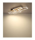 Jeffry Integrated Led Semi Flush Ceiling Light Brown 3000-6500K-7
