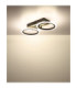 Blevins 2 Ring Integrated Led Semi Flush Ceiling Light Matt Black 3000-4200-6000K-7