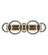 Blevins 5 Ring Integrated Led Semi Flush Ceiling Light Matt Black 3000-4200-6000K-4