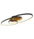 Tisha I Integrated Led Semi Flush Ceiling Light Matt Black 3000K-1