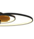 Tisha I Integrated Led Semi Flush Ceiling Light Matt Black 3000K-5