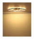 Tisha I Integrated Led Semi Flush Ceiling Light Matt Black 3000K-6