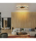 Tisha I Integrated Led Semi Flush Ceiling Light Matt Black 3000K-8
