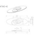 Tisha I Integrated Led Semi Flush Ceiling Light Matt Black 3000K-9
