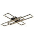 Tatjana Integrated Led Semi Flush Ceiling Light Matt Black 3000K-1