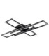 Tatjana Integrated Led Semi Flush Ceiling Light Matt Black 3000K-2