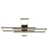 Tatjana Integrated Led Semi Flush Ceiling Light Matt Black 3000K-3