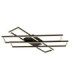 Tatjana Integrated Led Semi Flush Ceiling Light Matt Black 3000K-5