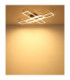 Tatjana Integrated Led Semi Flush Ceiling Light Matt Black 3000K-6