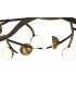 28 Light Semi-Flush, 28 x 3W LED, 3000K, 4400lm, Black, Antique Brass - 6