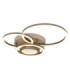 Randell Integrated Led Semi Flush Ceiling Light Matt Sand Colour 3000K-1