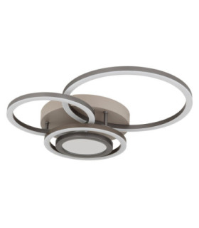 Randell Integrated Led Semi Flush Ceiling Light Matt Sand Colour 3000K-2