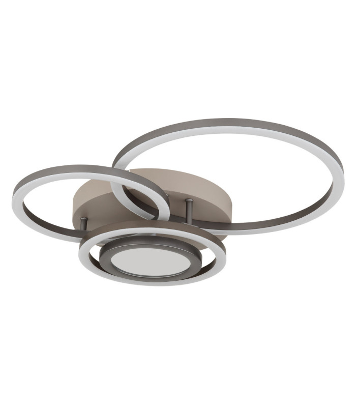 Randell Integrated Led Semi Flush Ceiling Light Matt Sand Colour 3000K-2