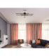 Tatjana Integrated Led Semi Flush Ceiling Light Matt Black 3000K-7