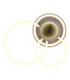 Randell Integrated Led Semi Flush Ceiling Light Matt Sand Colour 3000K-3