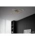 Tatjana Integrated Led Semi Flush Ceiling Light Matt Black 3000K-8