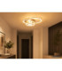 Randell Integrated Led Semi Flush Ceiling Light Matt Sand Colour 3000K-6